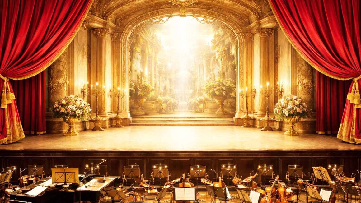 Blick auf eine Opernbühne